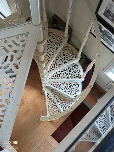 Cast iron spiral - spiral, staircase