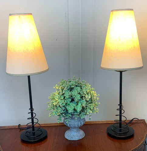Pair vintage style tall - of,